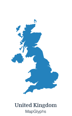 UK Map - Map Glyphs